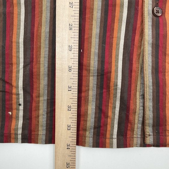 Cote De France Shirt Multicolor Striped Button Up Cotton sz 3XL Tall 3XLT EUC! - Picture 7 of 10